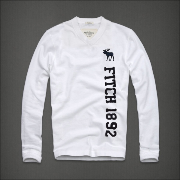 Abercrombie Fitch Hombres cuello en V Largo Remera AF5968